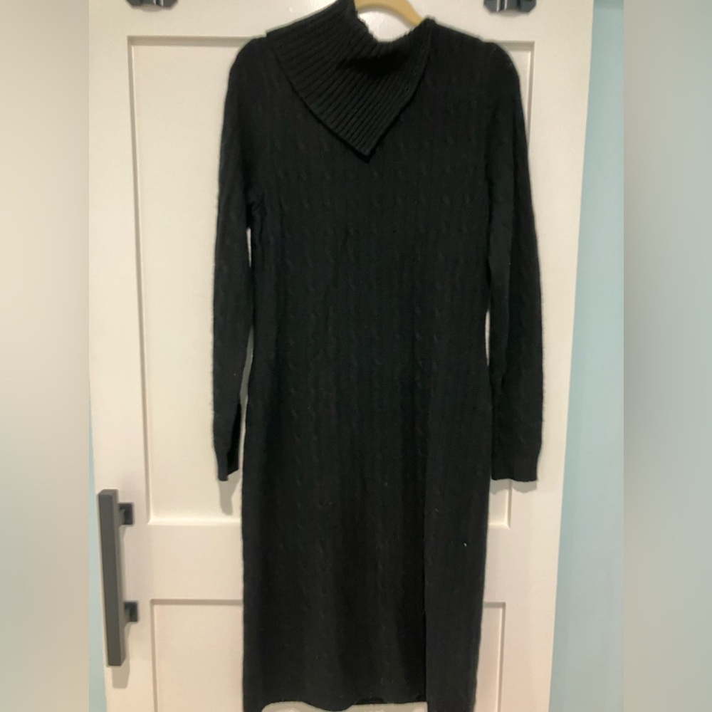 Ralph Lauren black label 100% black cashmere dress size XL